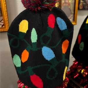 Colorful Holiday Light Bulb Beanie